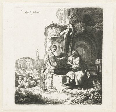 Christus und die Frau von Samaria unter Ruinen von John Smith of Chichester
