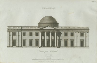 Chillington Hall: Gravur von John Soane