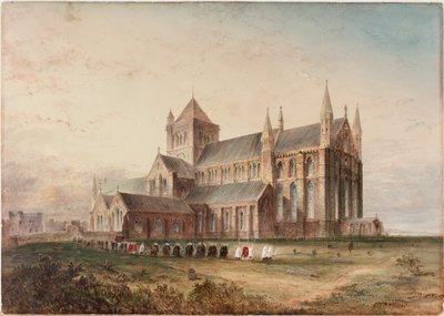 Tynemouth Priory, Außenansicht, vermutliche Restaurierung von John Storey