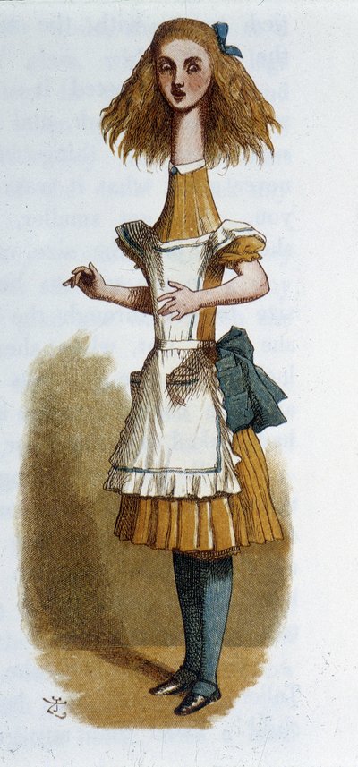 Alice in „Alice im Wunderland“ von Lewis Carroll, ill. Tenniel von John Tenniel