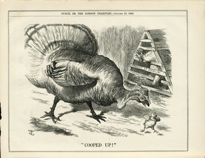 Illustration von John Tenniel (1820-1914) in Punch von John Tenniel