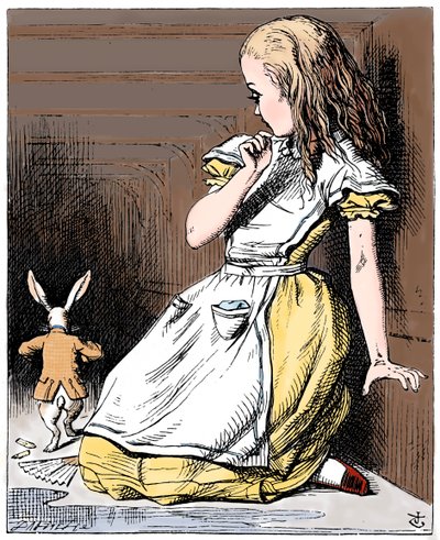 Szene aus Alice im Wunderland von Lewis Carroll, 1865 von John Tenniel