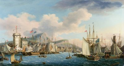 Leith Harbour, 1825 von John Thomas Serres