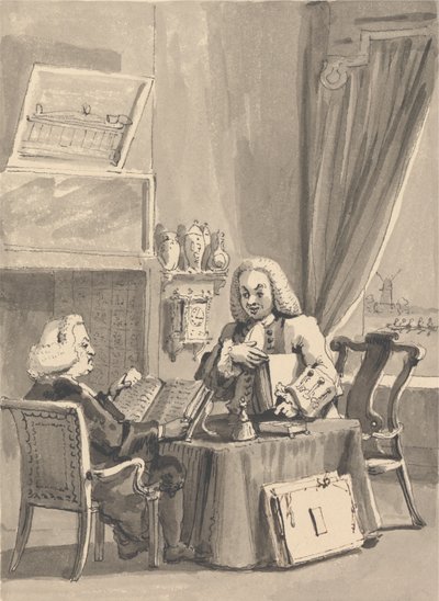 Hogarth bittet seinen Gönner Bischof Hoadley, sein Manuskript 