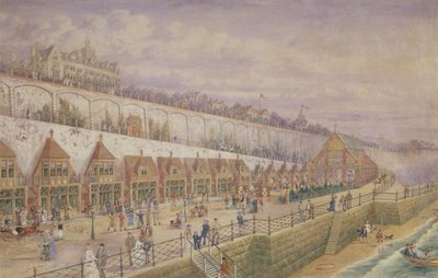 Entwurf für eine Seebadeanstalt und ein Konservatorium auf den Terrassen unterhalb des Granville Hotels, Ramsgate von John Thomas Wimperis