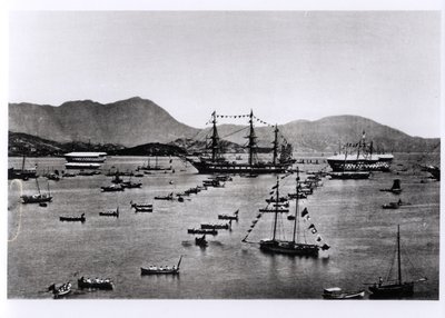 Blick auf den Hafen, Hongkong, aus 