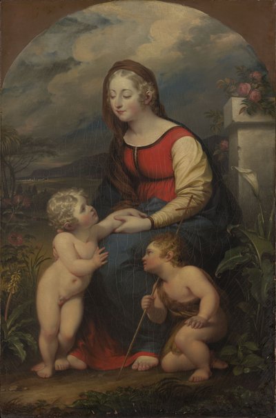 Madonna mit Kind und dem heiligen Johannes dem Täufer von John Trumbull