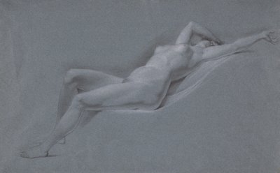 Liegender Akt, Vorderansicht von John Trumbull