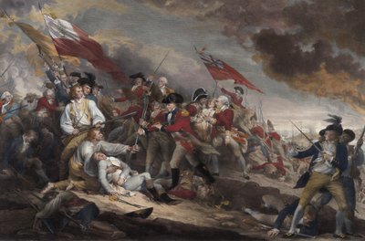 Der Tod von General Warren in der Schlacht von Bunker Hill, 17. Juni 1775, veröffentlicht 1786 von John Trumbull