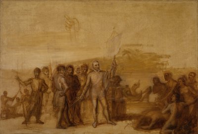 Die Landung von Kolumbus, ca. 1840 von John Vanderlyn
