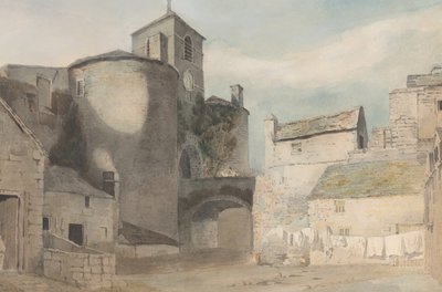Befestigter Eingang zu einer walisischen Stadt, Osttor von Caernarvon von John Varley I