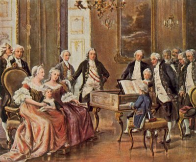 Mozart vor Kaiserin Maria Theresia von John W.G. Bond