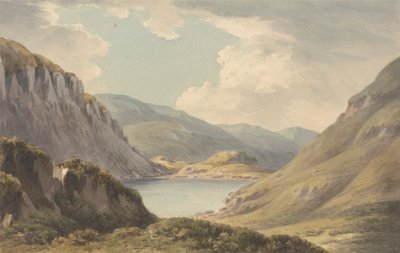 Llyn Geirionedd nicht weit von Trefriew, am Fluss Conway, Carnarvonshire von John Warwick Smith