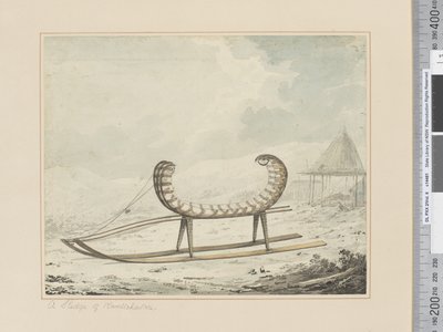 F.40 Ein Schlitten aus Kamtschatka, ca. 1783-84 von John Webber