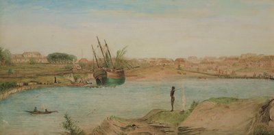 Sydney Cove, Kopf der Bucht, 1808 von John William Lewin