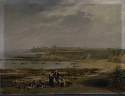 Cullercoats Blick auf Tynemouth - Ebbe von John Wilson Carmichael