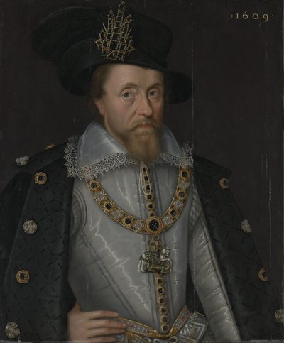 König James I. von England und VI. von Schottland (1566–1625) von John de Critz