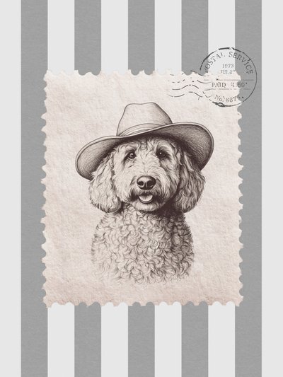 Goldendoodle Cowboy Stempel von Jolly and Dash