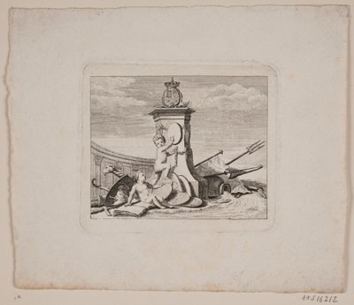 Vignette mit zwei Genien von Jonas Haas