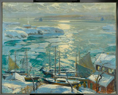 Die alten Schiffe kehren wieder nach Hause zurück, 1920 von Jonas Lie