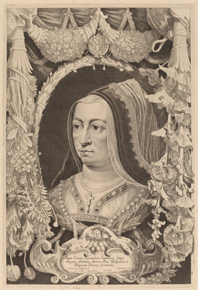 Maria von Burgund, Kaiserin und Ehefrau von Maximilian I. von Jonas Suyderhoff after Pieter Claesz Soutman