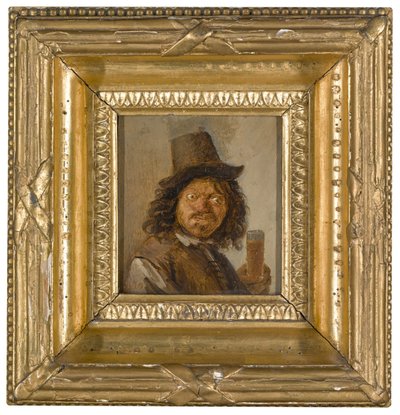 Porträt eines Mannes mit einem Getränk von Joos van Craesbeeck