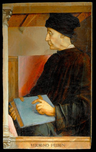 Vittorino da Feltre, italienischer Humanist und Lehrer von Joos van Gent (fl.1460-75)