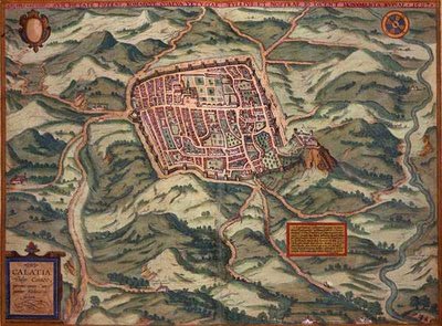 Karte von Caiazzo, aus 