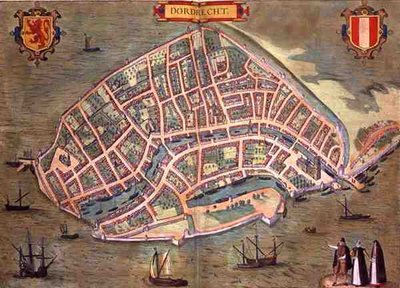 Karte von Dordrecht, aus 