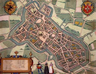 Karte von Lille, aus 