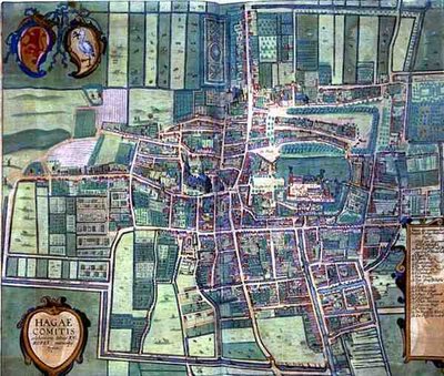 Karte von Den Haag, aus 