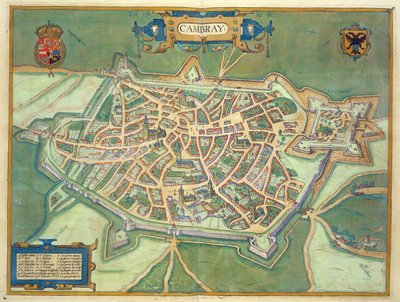 Karte von Cambrai, aus 