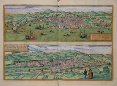 Karte von Genua und Florenz, aus 