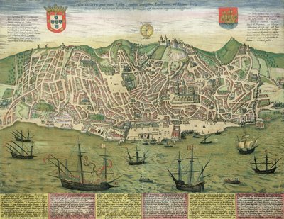 Karte von Lissabon, aus 