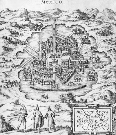 Karte von Mexiko, Illustration aus 