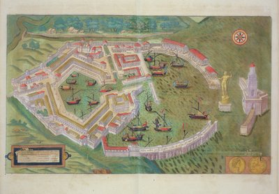 Karte von Ostia, aus 