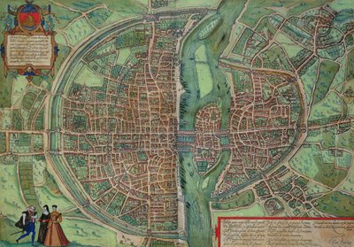 Karte von Paris, aus 