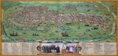 Karte von Venedig, aus 