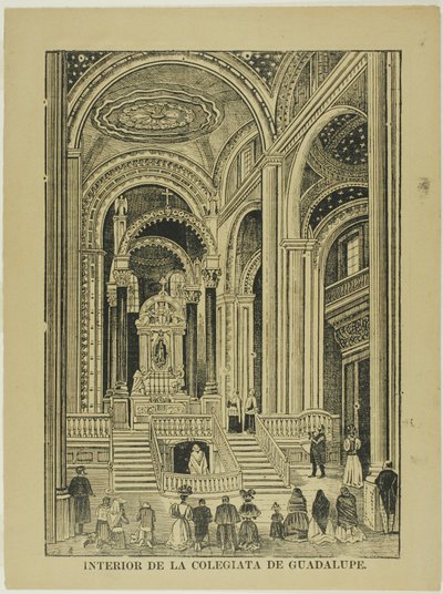 Innenraum der Kollegiatkirche von Guadalupe von José Guadalupe Posada