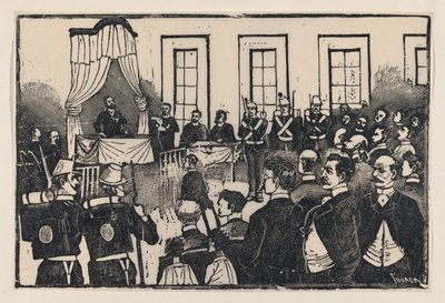 Der Prozess gegen die Mörder von Tomas Hernandez Aguirre von José Guadalupe Posada