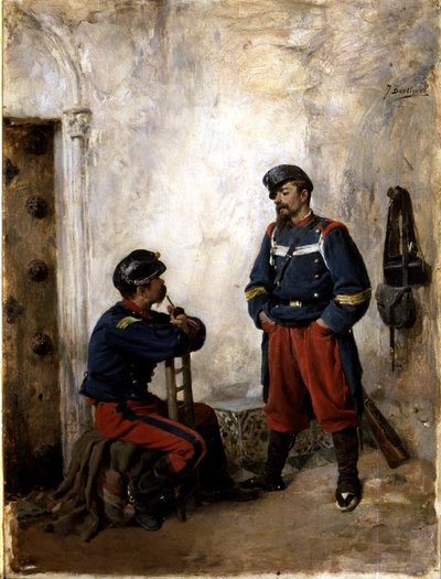 Zwei Soldaten von Jose Benlliure y Gil