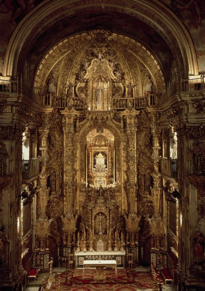 Ansicht der Kapelle und des Hochaltars von Jose Francesco Guerrero