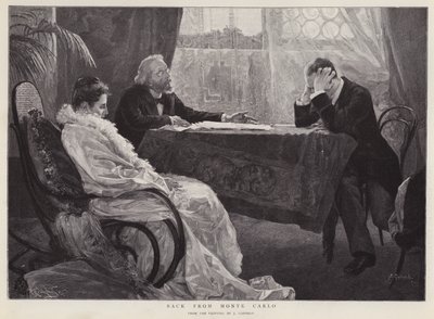 Zurück aus Monte Carlo von Jose Garnelo y Alda