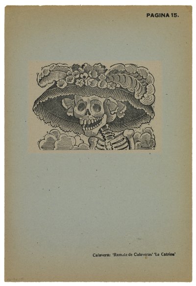 Calavera de la Catrina, ca. 1910, gedruckt 1943 von José Guadalupe Posada