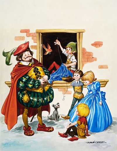 Junge näht am Fenster von Jose Ortiz