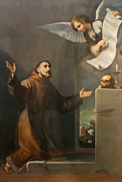 Der heilige Franziskus empfängt die Stigmata, erstes Drittel des 17. Jahrhunderts von Jose de Ribera