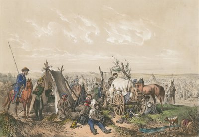 Eine Szene aus dem Unabhängigkeitskrieg in Ungarn 1849, ca. 1849 von Josef Anton Strassgschwandtner