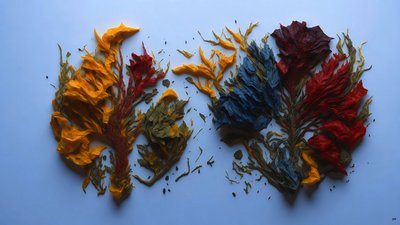 Feng Shui Darstellung der 5 Elemente _02 von Josef Johann Michel