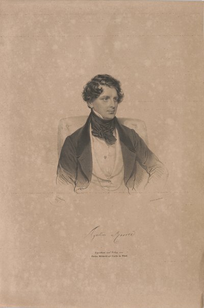 Porträt des Opernsängers Agostino Rovere 1804-1865, 1839 von Josef Kriehuber