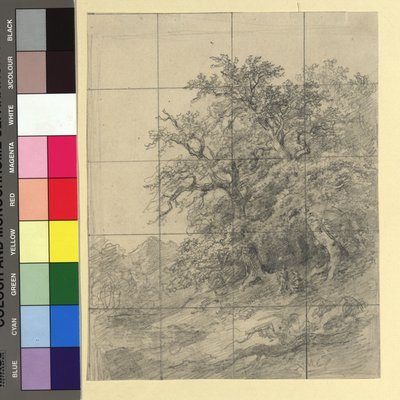 Waldlandschaft mit Staffage von Josef Kriehuber